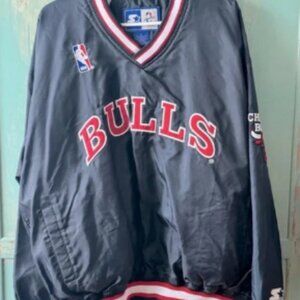 Starter Chicago Bulls Pullover Jacket size large